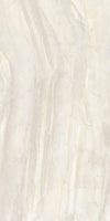 Sapphirus Stone Canyon Oro beige marble-look porcelain tile, polished finish in 12x24, 24x24, 24x48