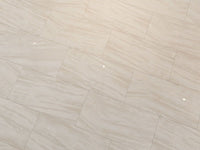 Sapphirus Stone Canyon Oro beige marble-look porcelain tile, polished finish in 12x24, 24x24, 24x48