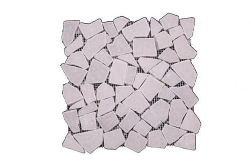 TUMBLED CINDERELLA ROCK MATT MARBLE MOSAIC - Tile&Stone Co.